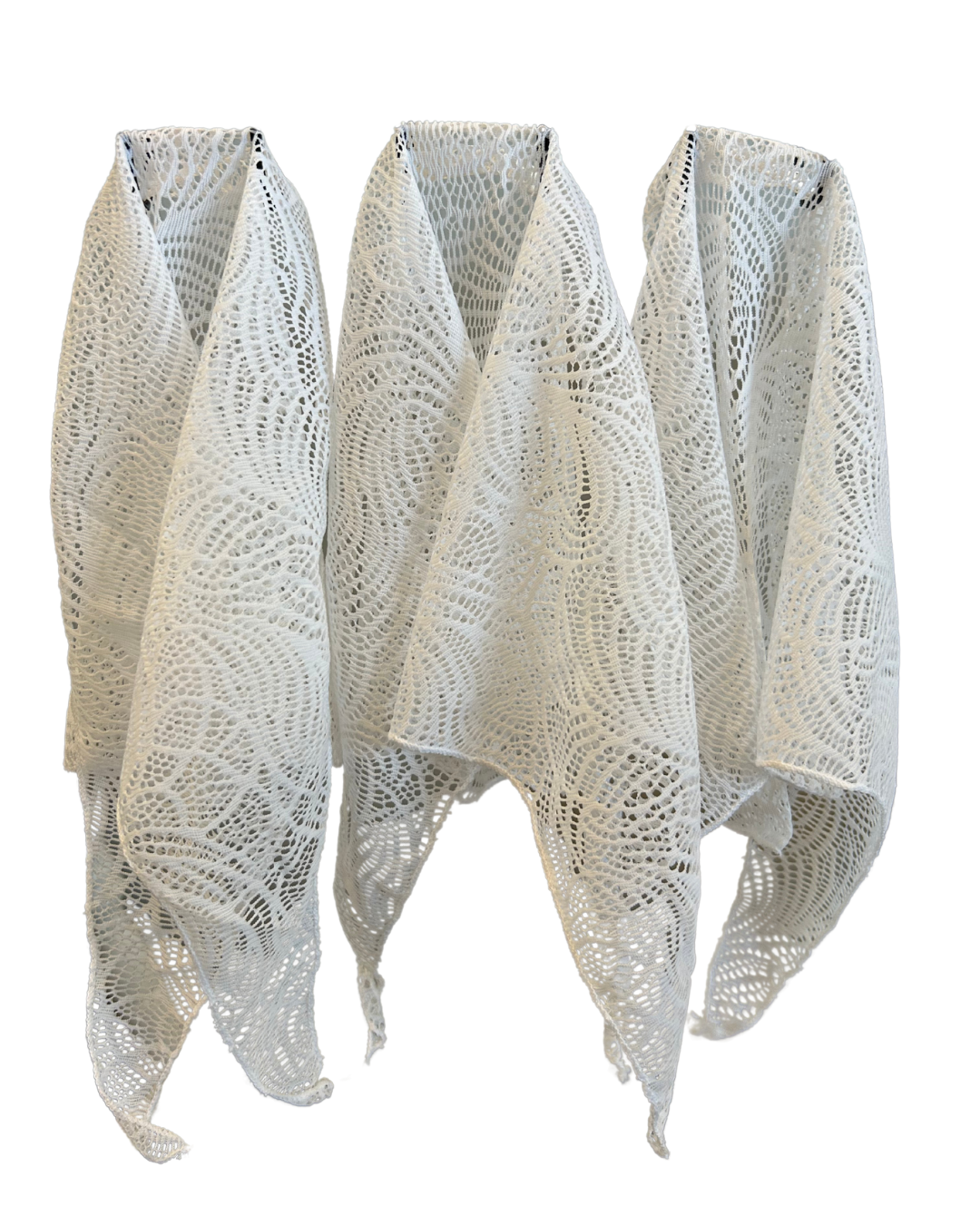 Crochet Knit Round Tie Veils.