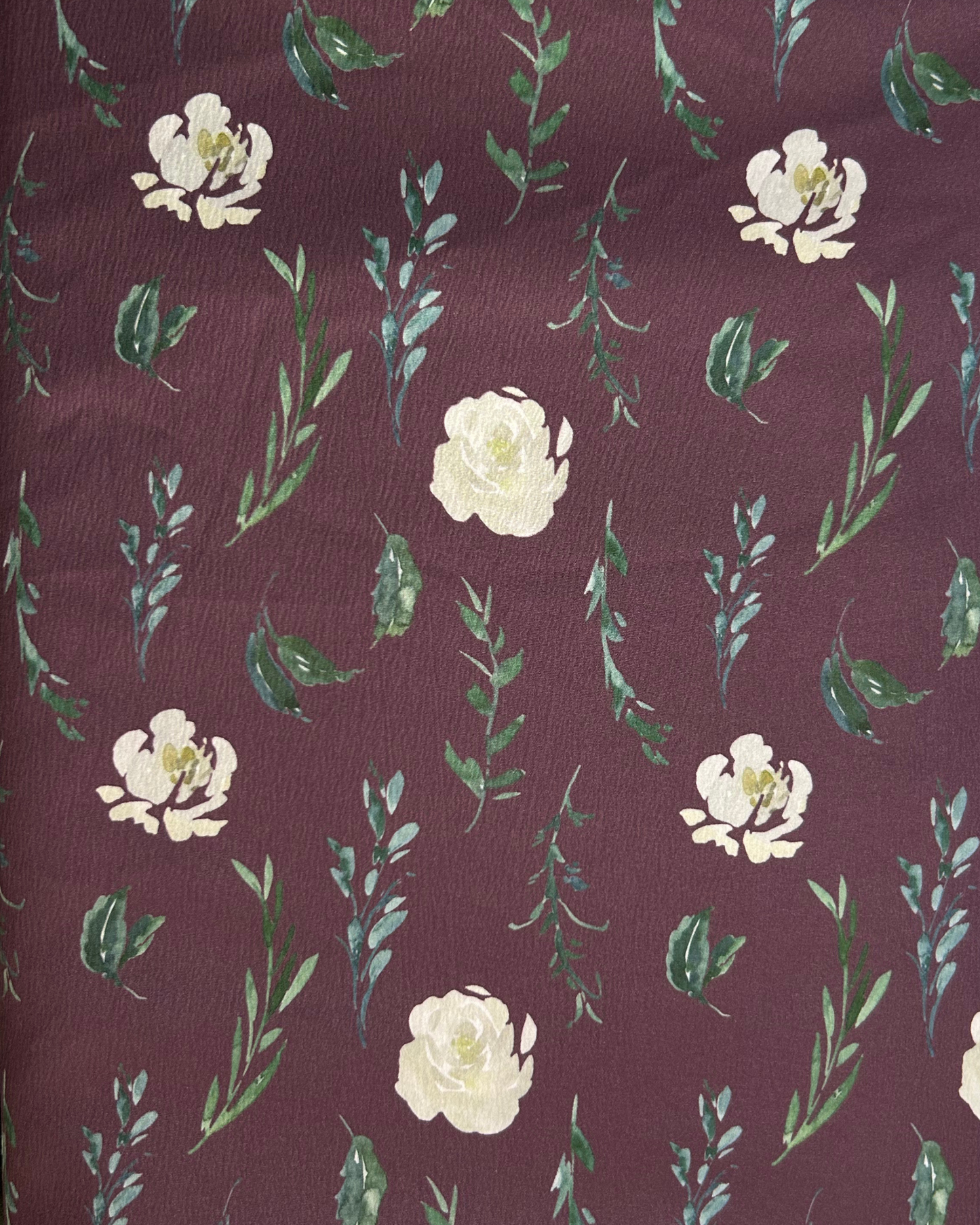 Leaves and Roses by 1/2 Yard