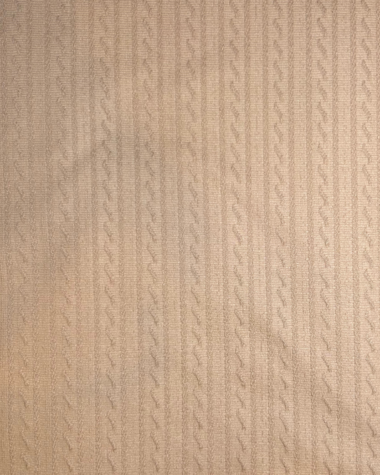 Almond Mini Cable Knit Remnants 50%off