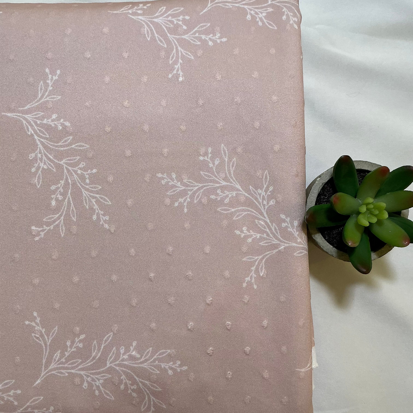 Branches on Swiss Dot. Priced by 1\2 yard