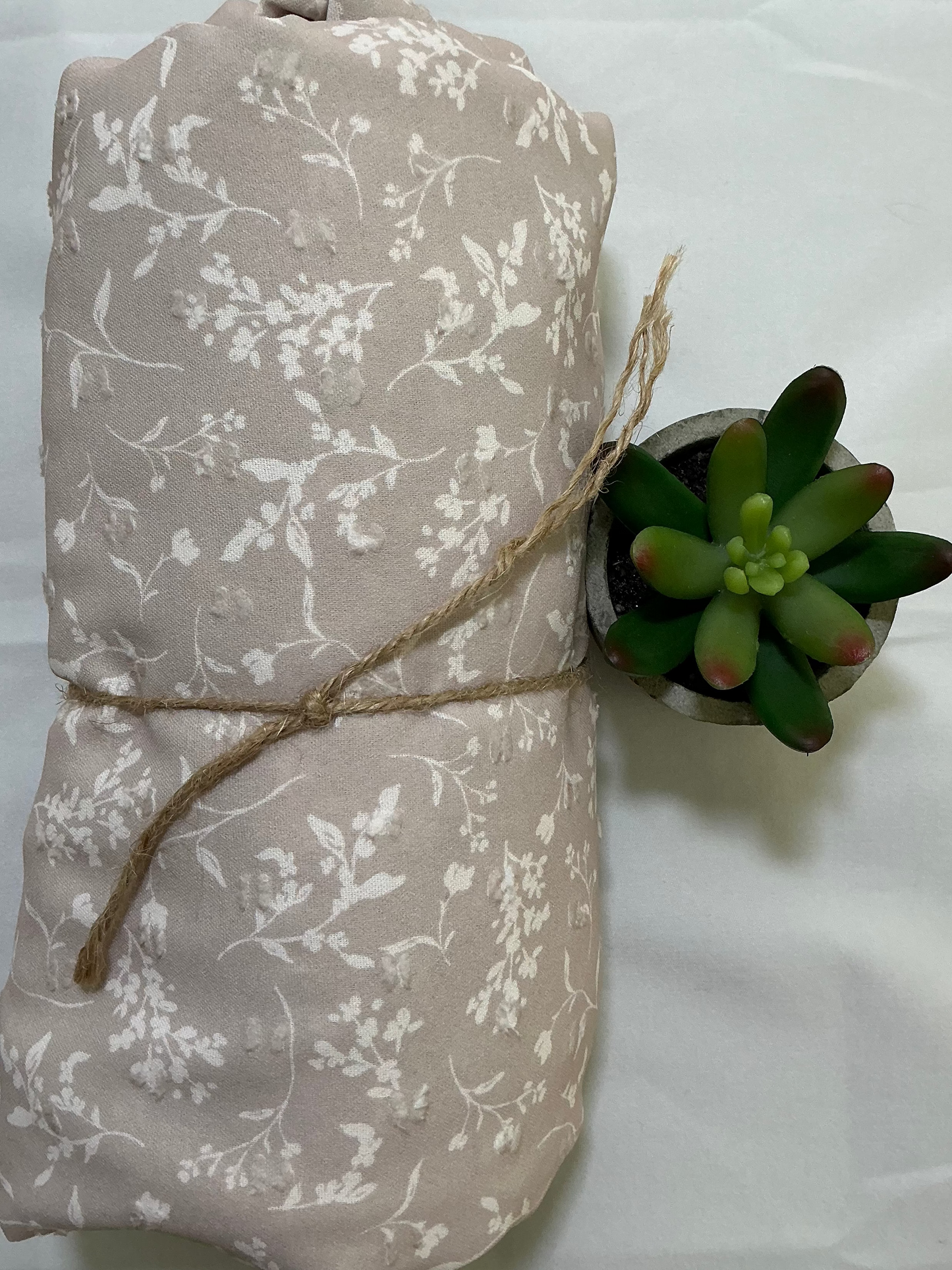 Pink Floral with Sprigs