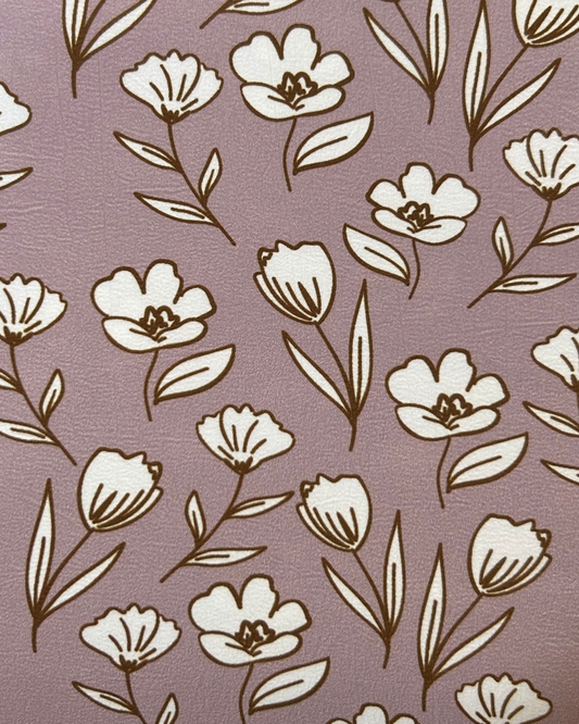 Wild Flower on Lavender   by 1/2 Yard