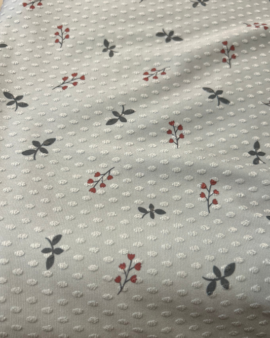 Light Gray  Swiss Dot by 1/2 yard