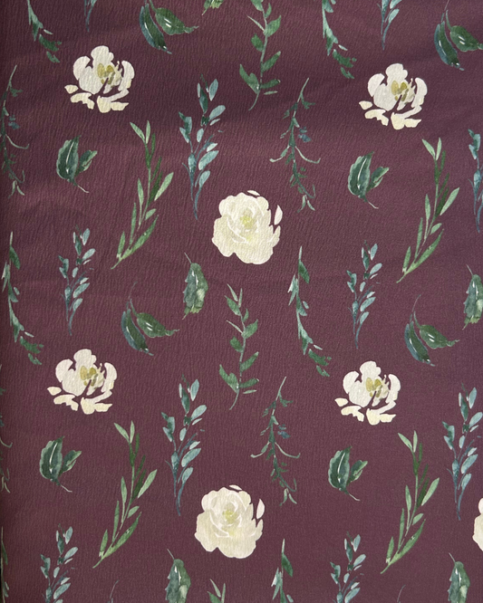 Leaves and Roses  by 1/2 Yard