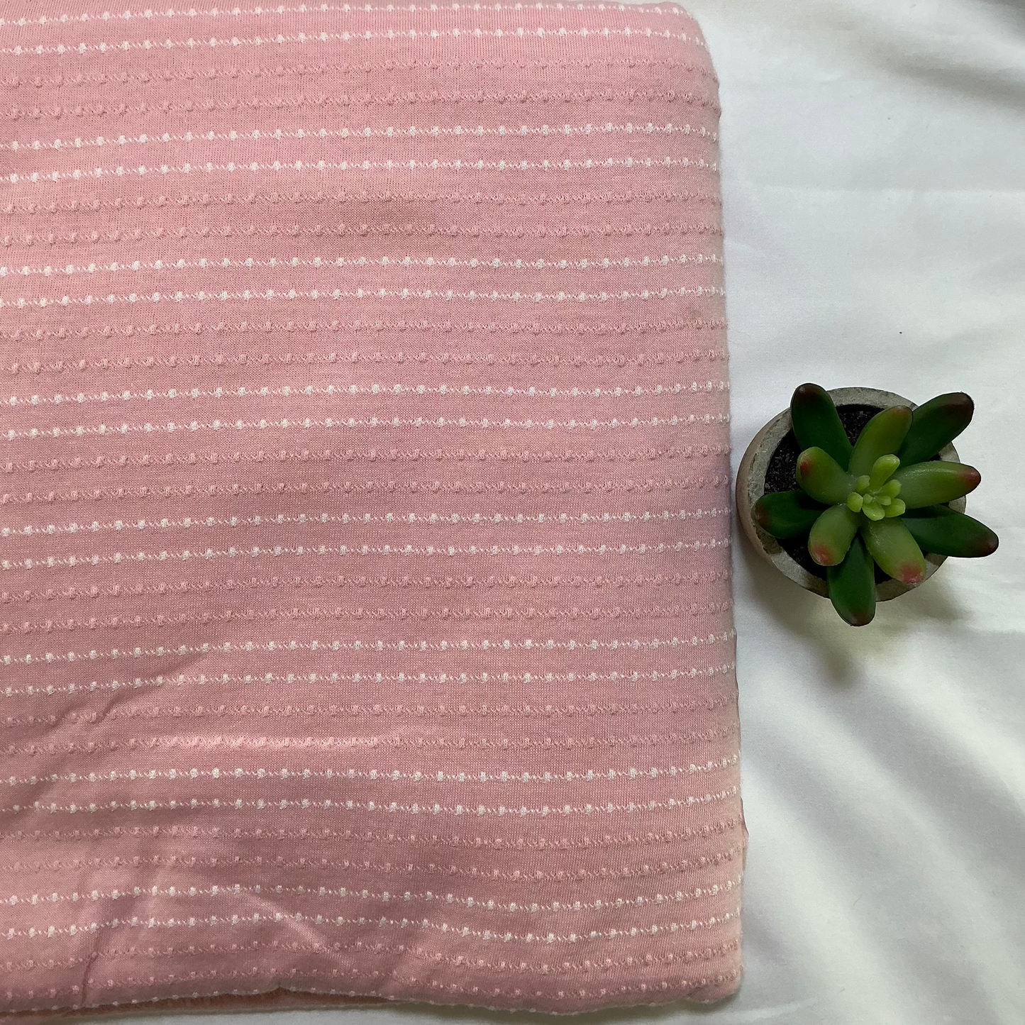 Jacquard Knit Dotted Line