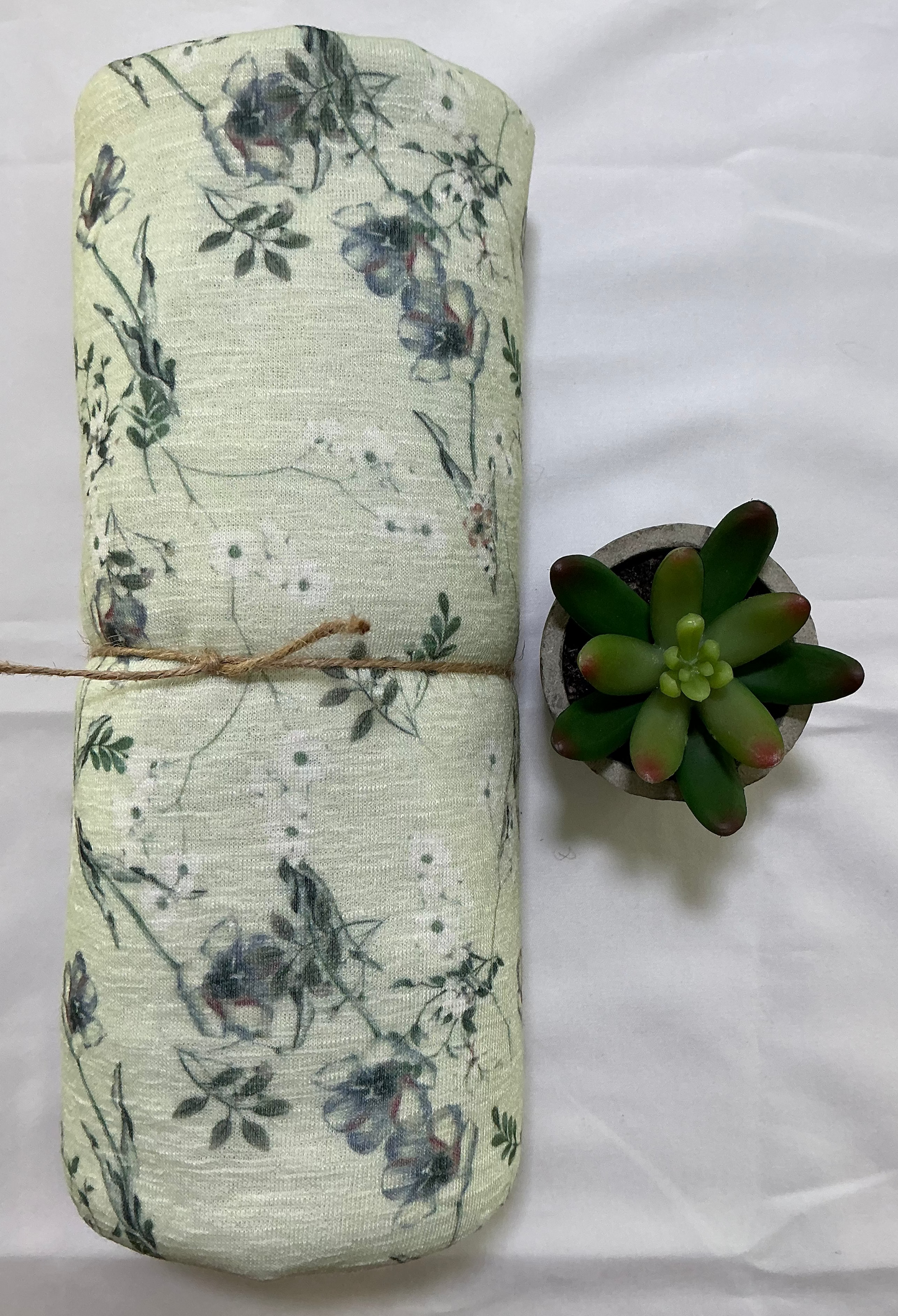 Green Floral Sweater Knit (50%off)