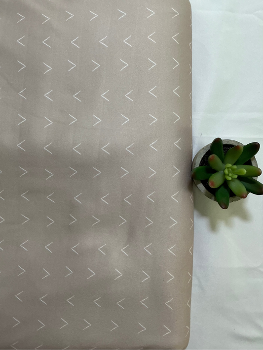 Arrows on Beige- Brushed Poly