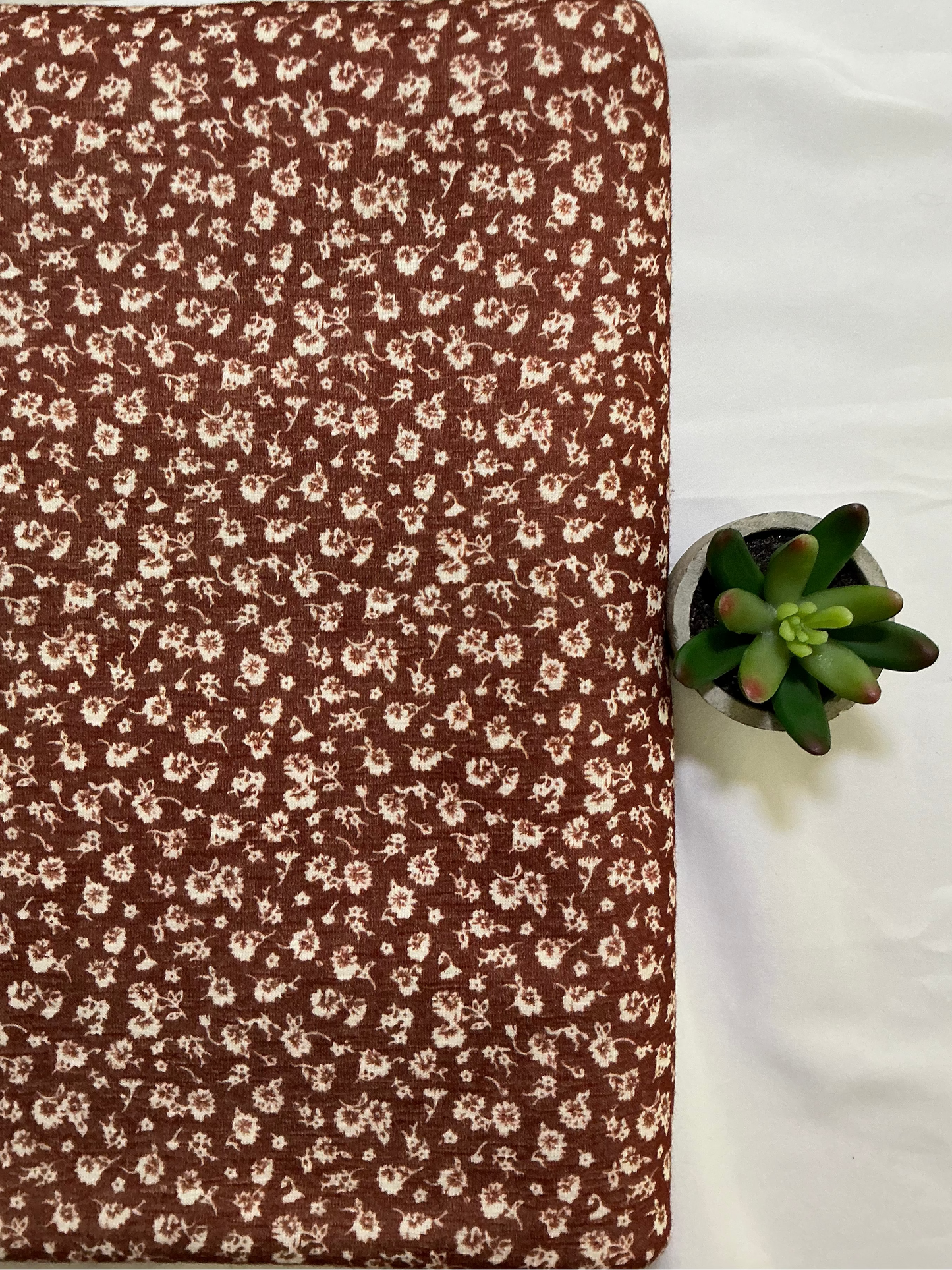 Dusty Orange Floral by 1/2 Yard