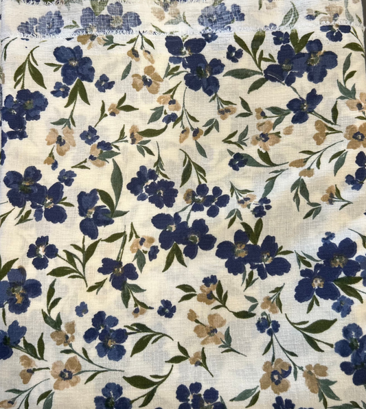 Navy & Taupe Floral