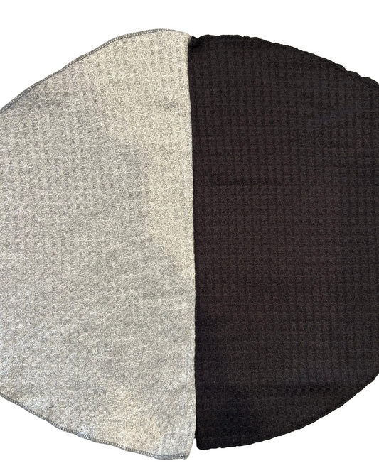 Waffle Knit Round Tie Veils